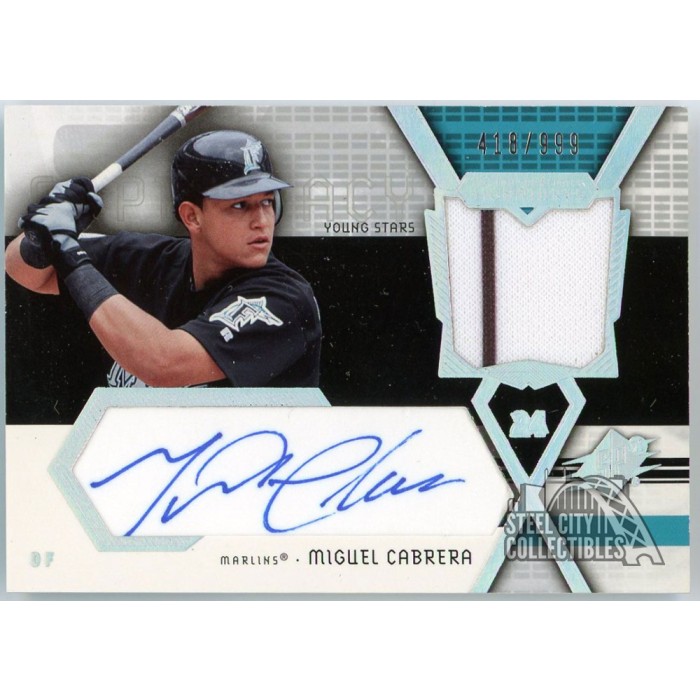 UPPER DECK SPX Miguel Cabrera 直筆サインカード 990/999 2006 SPx