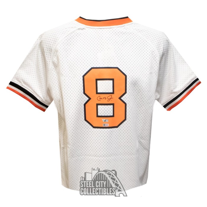 Cal Ripken Jr Autographed Orioles Signed Mitchell Ness Baseball Jersey Fanatics