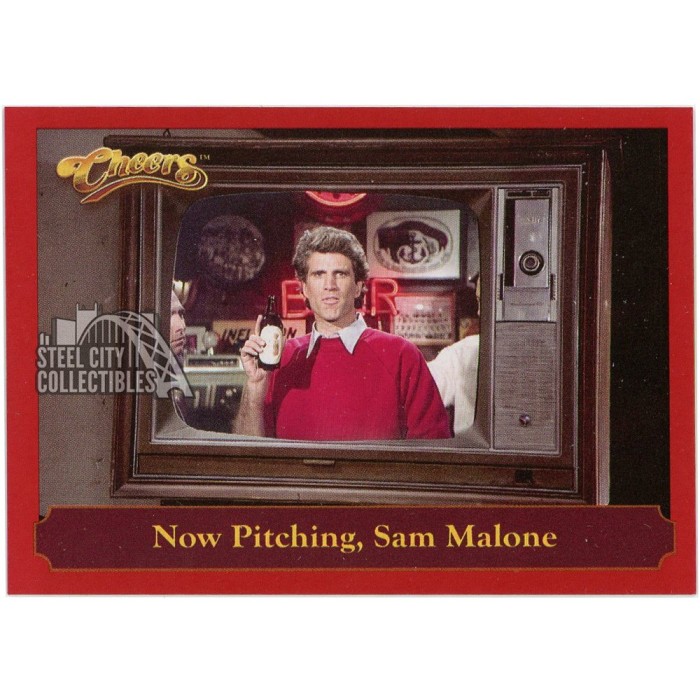 Now Pitching, Sam Malone 2025 Rittenhouse Cheers Card #14 5/13 | Steel ...