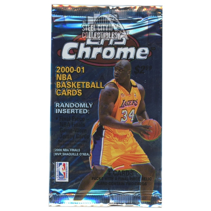 200001 Topps Chrome Basketball Retail Pack Steel City Collectibles