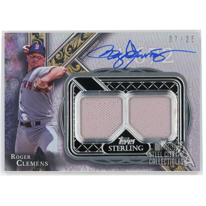 Roger Clemens 2022 Topps Sterling Strikes Double Patch Auto