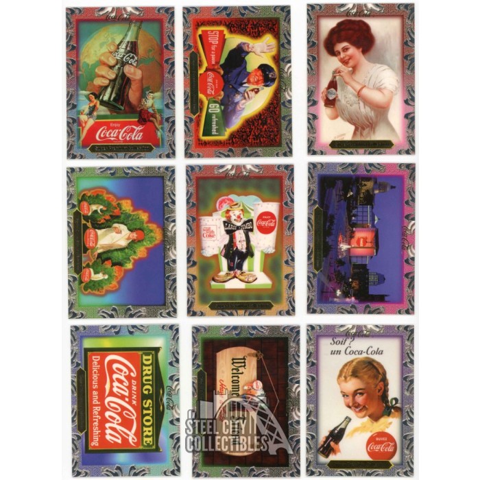 ⭐︎レア物1995年ビンテージコカ・コーラ コレクション カードシリーズ⭐︎ 1995 Coca-Cola Collect-A-Card Super Premium 60 Card Complete Set