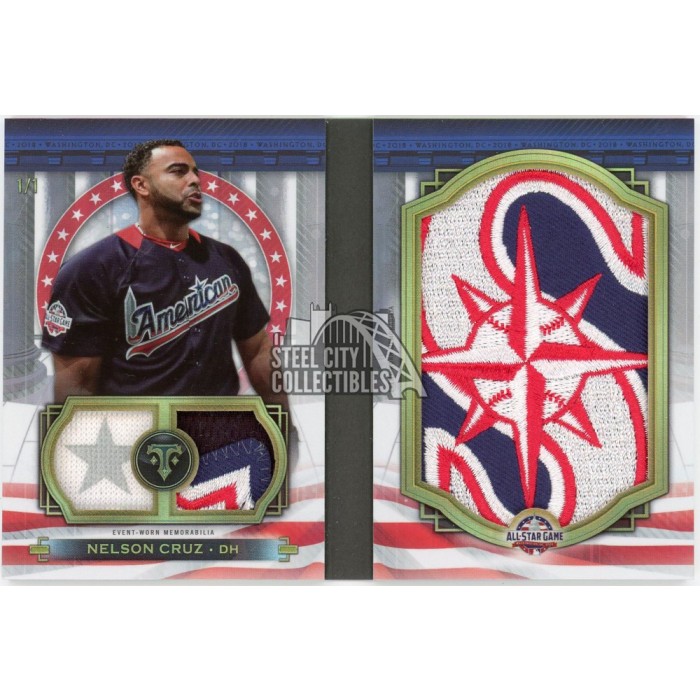 Nelson Cruz 2019 Topps Triple Threads All-Star Sleeve Logo Patch
