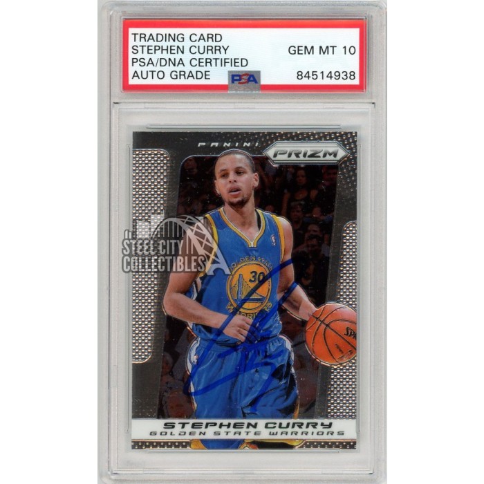 Stephen Curry 2013-14 Panini Prizm Autograph Card #176 - PSA/DNA