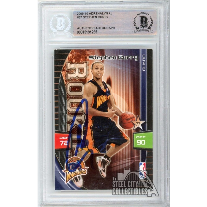 Stephen Curry 2009-10 Panini Adrenalyn XL Autograph Rookie Card