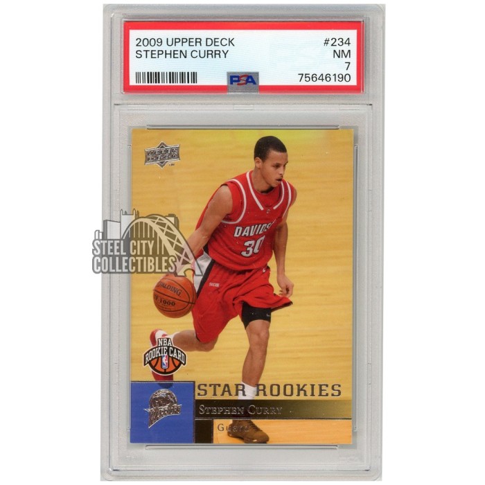 Stephen Curry 2009-10 Upper Deck Rookie #234 PSA 7 | Steel
