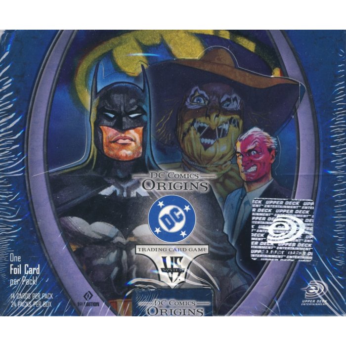 New Booster Box DC Comics Origins Upper Deck Trading Card Game 24 Packs Sealed 
