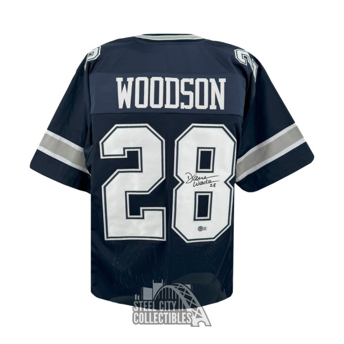 Darren Woodson Autographed Dallas Custom Navy Football Jersey