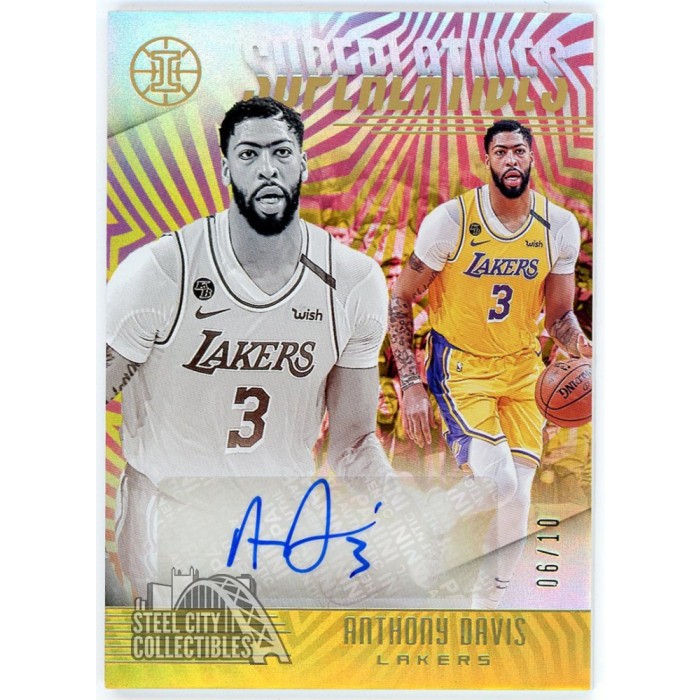 Anthony Davis 2019-20 Panini Illusions Superlatives Autograph Card