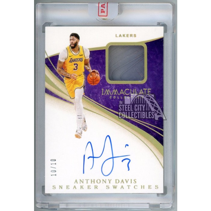 Anthony Davis 2019-20 Panini Immaculate Sneaker Swatches Autograph