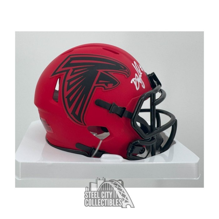 Drake London Autographed Atlanta Falcons RAVE Mini Football Helmet ...