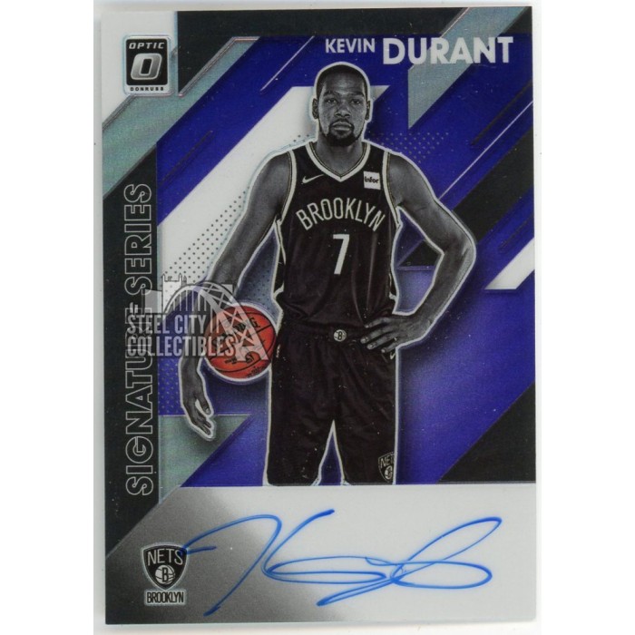 Kevin Durant 2019-20 Panini Donruss Optic Signature Series Purple