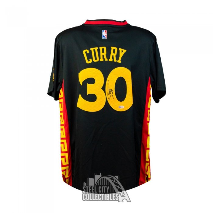 Youth S (8) Adidas Stephen Curry Warriors 2017 Chinese New Year Swingman  Jersey