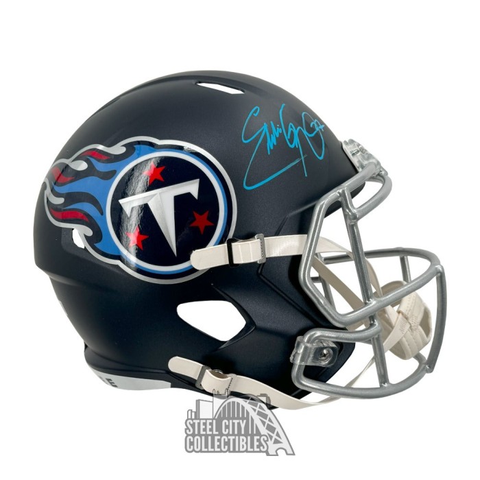 Eddie George Autographed Tennessee Speed Replica Full Size Football ...