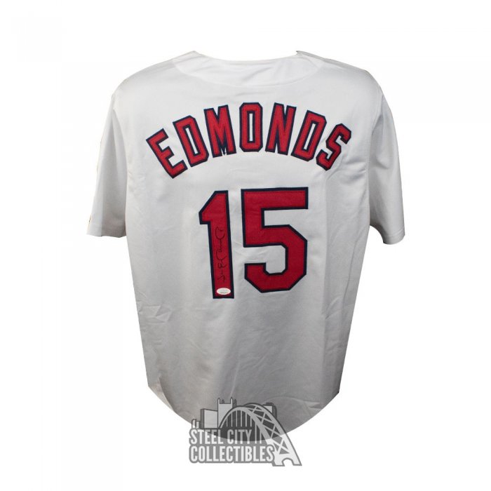 Jim Edmonds Autographed St. Louis Custom White Baseball Jersey - JSA COA