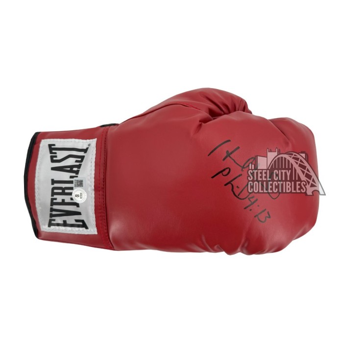 Evander Holyfield Autographed Everlast Red Boxing Glove