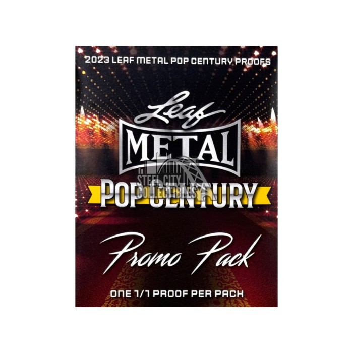 2023 Leaf Metal Pop Century 1/1 Pre-Production Proof Pack | Steel