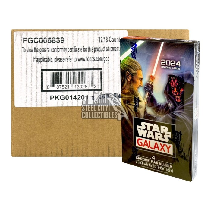 2024 Topps Chrome Star Wars HOBBY Box – 10 Packs With 1 Autograph Card & Parallels