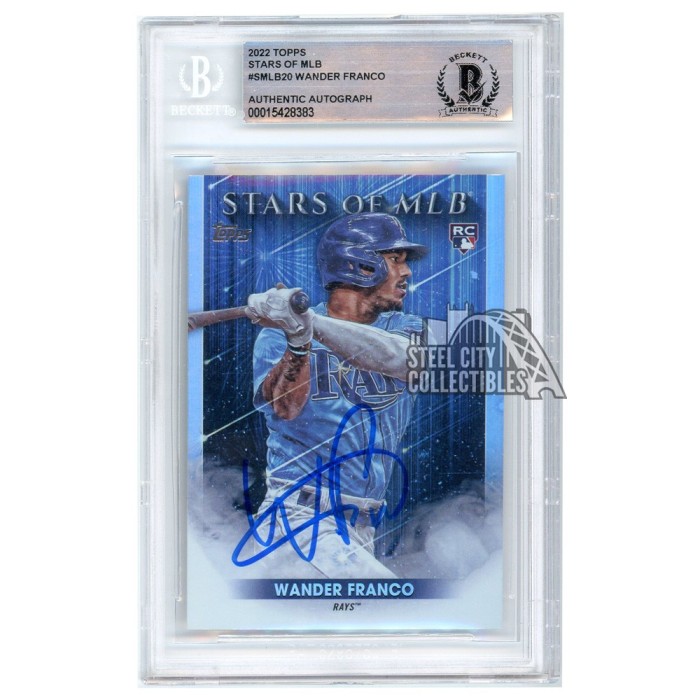 特価！topps スーパースター　wander Francoルーキーサインカード Wander Franco 2022 Topps Stars of MLB Autograph Rookie Card