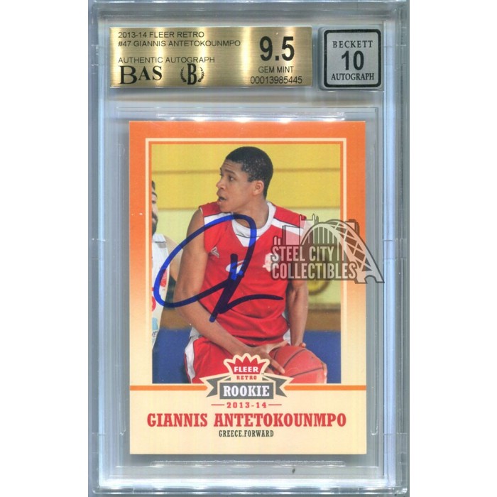 Giannis Antetokounmpo 2013-14 Fleer Retro Autograph Rookie