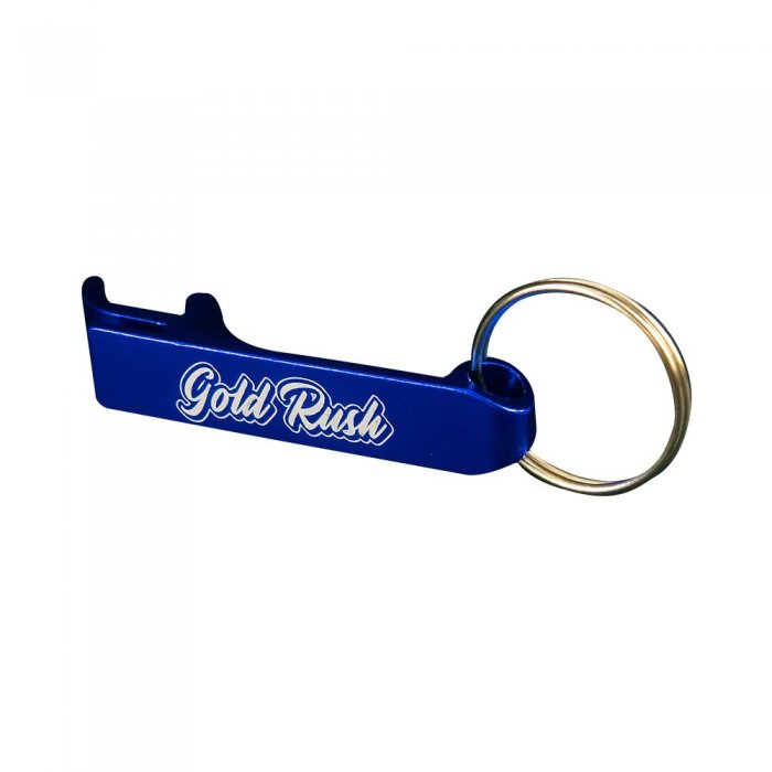 Gold Rush Custom Keychain Aluminum Bottle / Can Opener Steel City