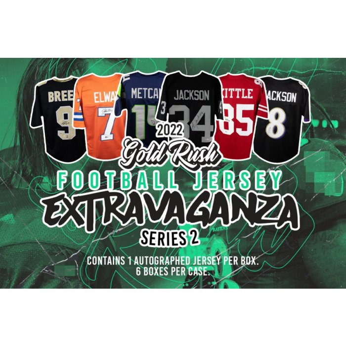 2022 Gold Rush Extravaganza Football Jersey Edition Series 2 6Box Case