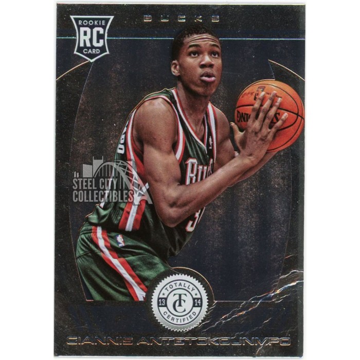 Giannis Antetokounmpo 2013-14 Panini Totally Certified Rookie Card