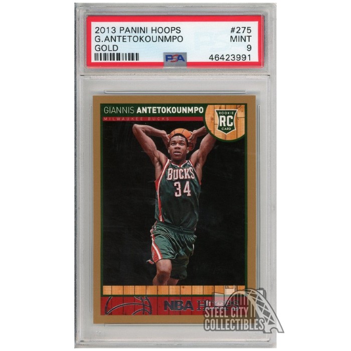 Giannis Antetokounmpo 2013-14 Panini Hoops Gold Rookie Card
