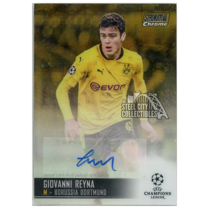 2021 Topps Giovanni Reyna 直筆サインカード レイナ① Giovanni Reyna 2020-21 Topps UEFA Champions League Stadium