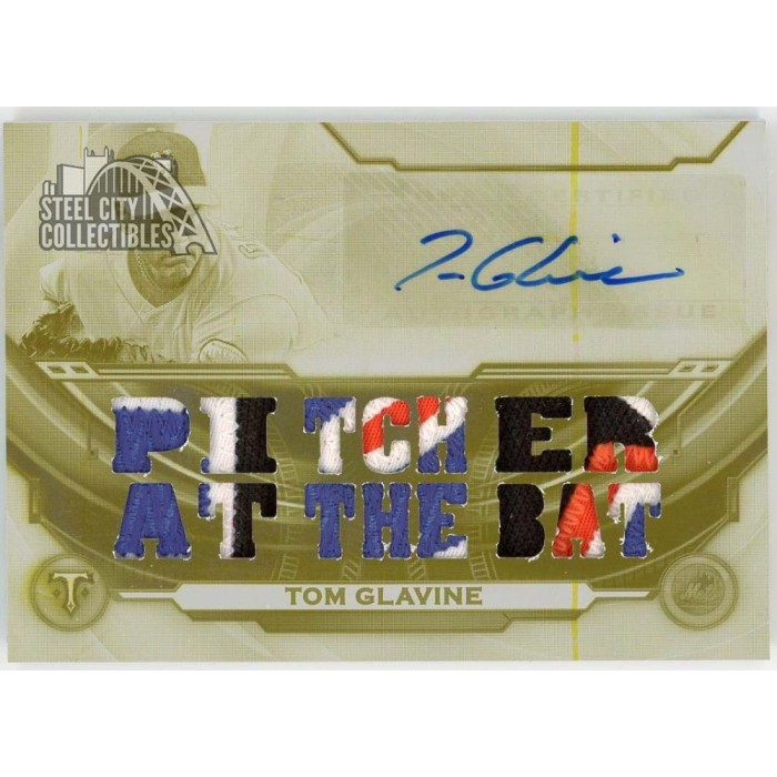 Tom Glavine 2019 Topps Triple Threads Patch Autograph White Whale ...