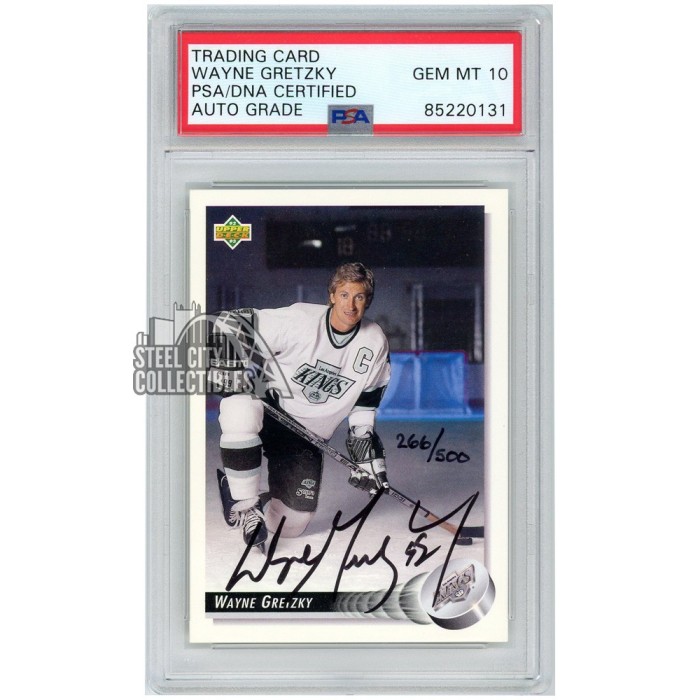 Wayne Gretzky 1992-93 Upper Deck Autograph Card #25 266/500
