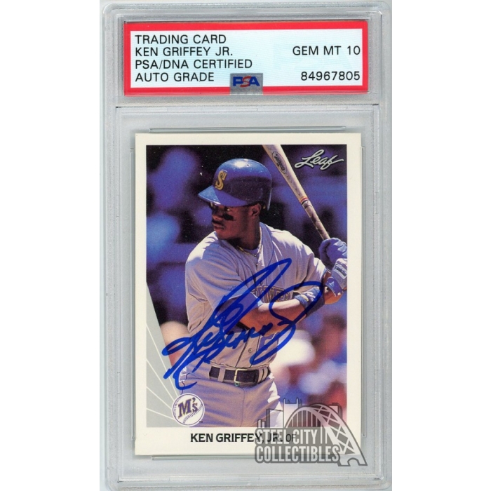 Ken Griffey Jr 1990 Leaf Autograph Card #245 PSA/DNA 10 | Steel
