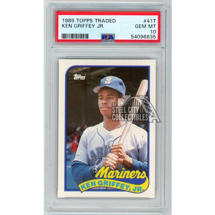 Ken Griffey Jr 1989 Topps Traded Rookie Card #41T PSA 10 | Steel
