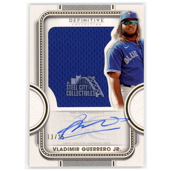 Vladimir Guerrero Jr. 2022 Topps Definitive Collection Patch