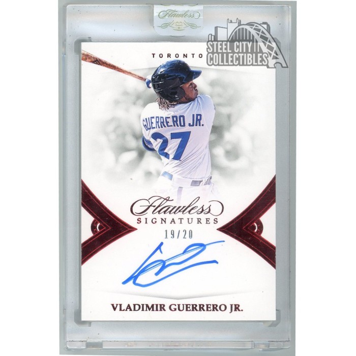 Flawless ゲレーロ Guerrero Jr RC 直筆サインカード Vladimir Guerrero Jr 2019 Panini Flawless Rookie Patch Autograph