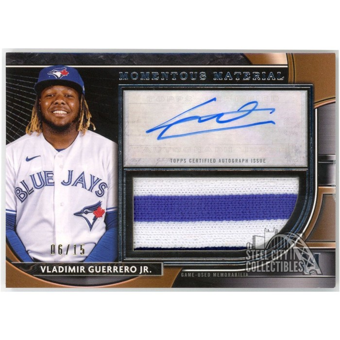 Vladimir Guerrero Jr. 2021 Topps Museum Collection Patch Auto 06