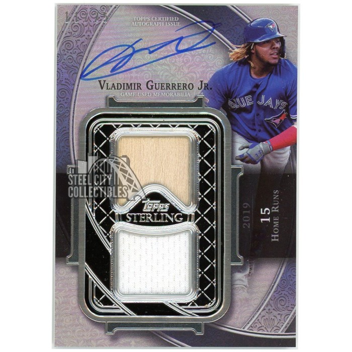 Vladimir Guerrero Jr 2022 Topps Sterling Swings Autograph