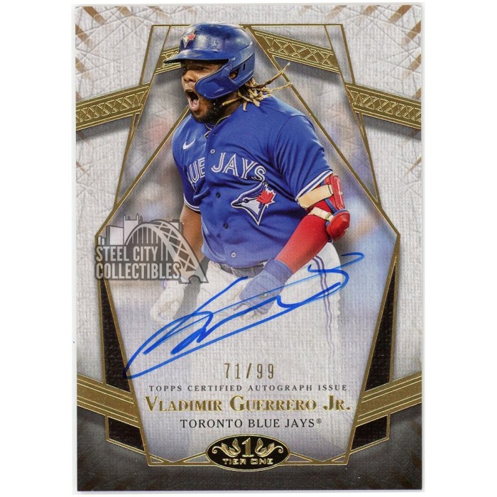 Vladimir Guerrero Jr 2021 Topps Five Star Blue Autograph