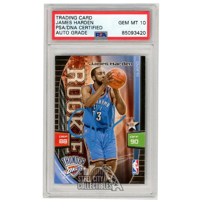 2017 Panini Prizm #29 James Harden MOSAIC SILVER ~ PSA 10