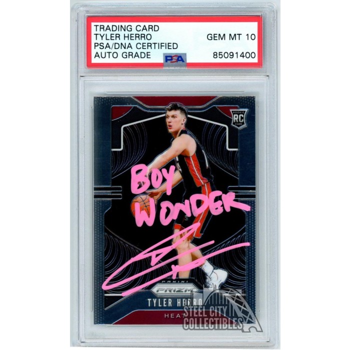 Tyler Herro 2019-20 Panini Prizm Rookie Auto Card PSA/DNA 10 (Pink