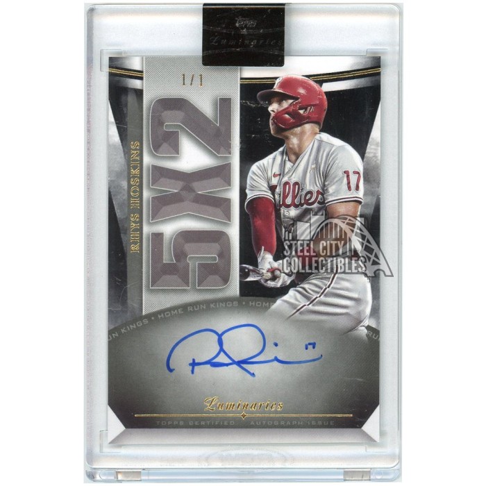 Rhys Hoskins 2021 Topps Luminaries Home Run Kings Autograph Card