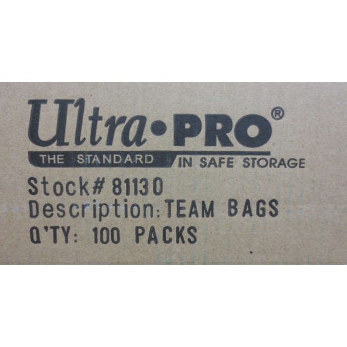 Ultra Pro Resealable TEAM SET Bags *NEW* 81130 2000 20 Packs 