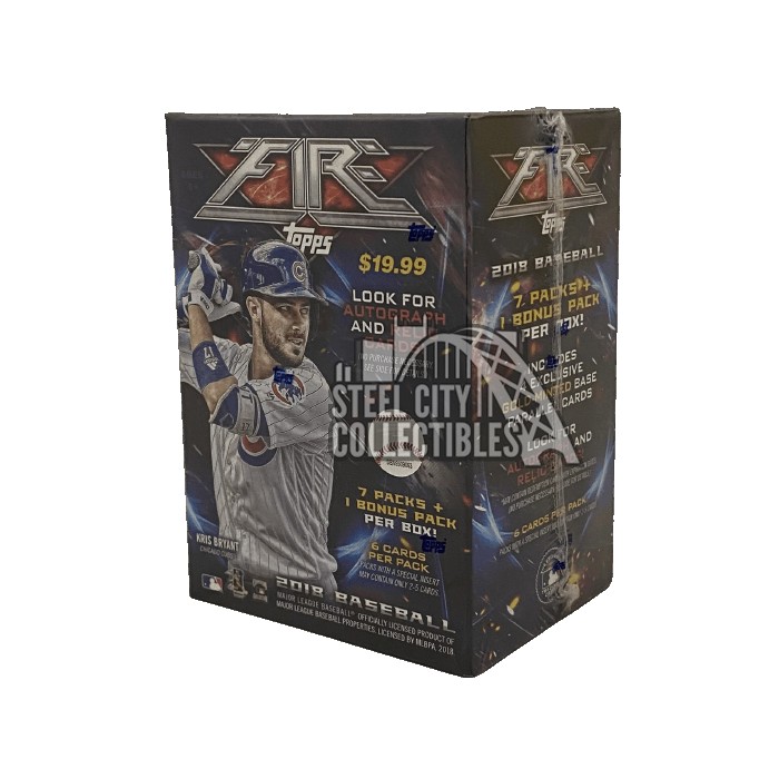 2018 Topps Fire Baseball 7-pack Blaster Box | Steel City Collectibles