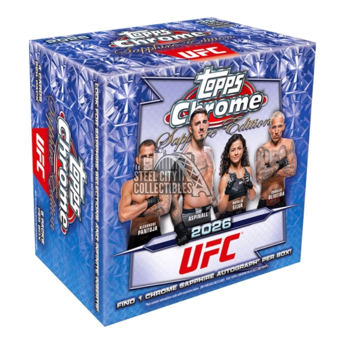 2026 Topps Chrome UFC Sapphire Edition Box | Steel City Collectibles