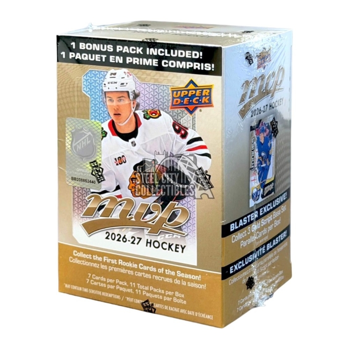 2026-27 Upper Deck MVP Hockey Blaster Box | Steel City Collectibles