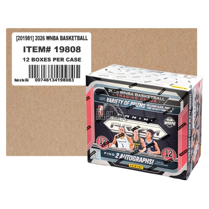 2026 Panini Prizm WNBA Basketball Hobby 12-Box Case | Steel City