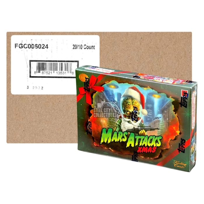 2026 Topps Mars Attacks Christmas Xmas Hobby 20-Box Case | Steel
