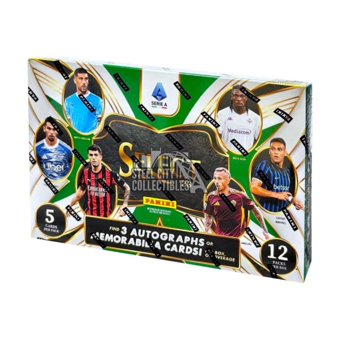 2025-26 Panini Select Serie A Soccer Hobby Box | Steel City