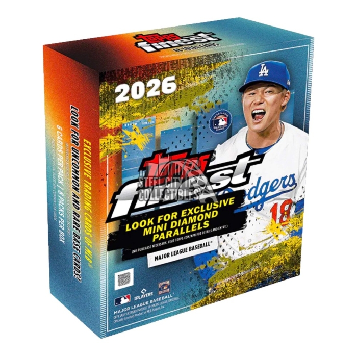 2026 Topps Finest Baseball Mega Box | Steel City Collectibles
