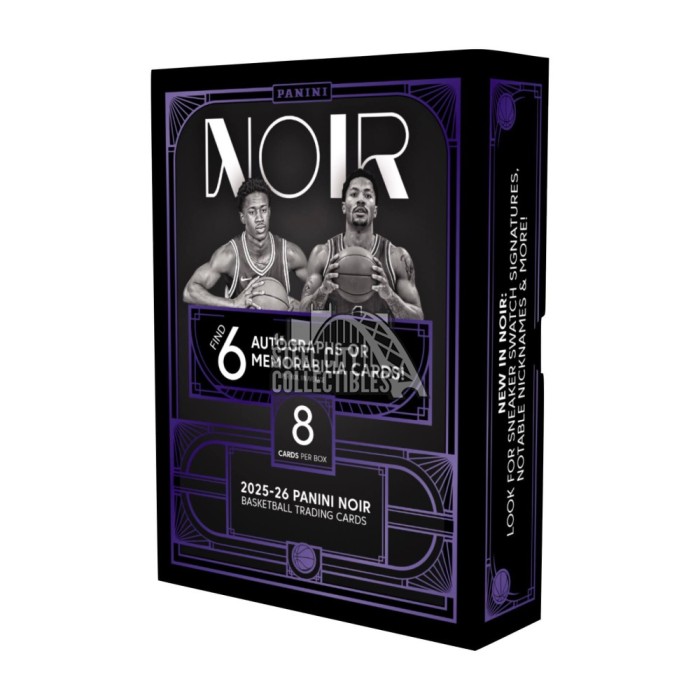 25枚限定 2018-19 Panini トニ・クロース Black 2025-26 Panini Noir Basketball Hobby Box | Steel City Collectibles